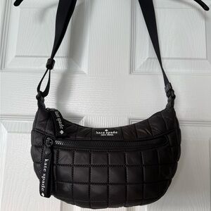 NWOT Kate Spade Camden Quilted Large Sling Bag Black